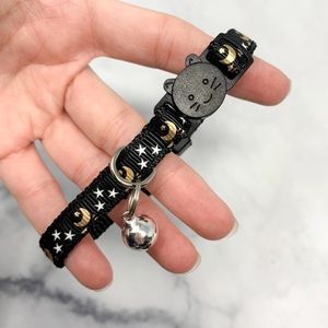 🔥NEW Adult Cat Breakaway Collar Metallic Moon Stars
